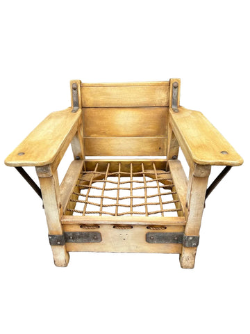 Monterey Club Chair in Original Straw Ivory Finish F2810