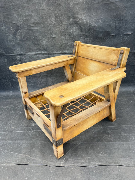 Monterey Club Chair in Original Straw Ivory Finish F2810