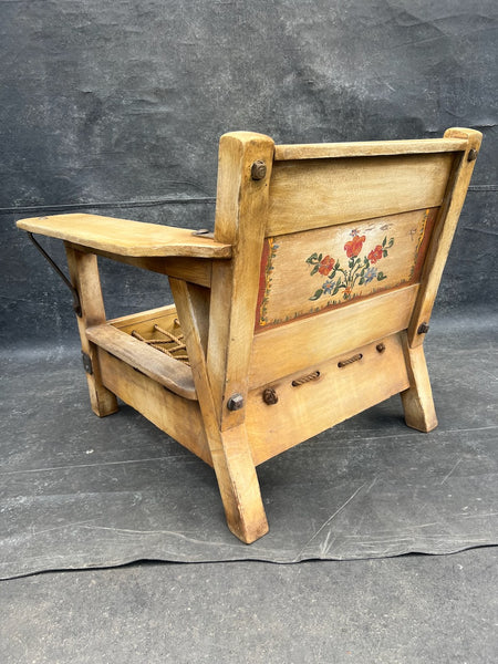 Monterey Club Chair in Original Straw Ivory Finish F2810