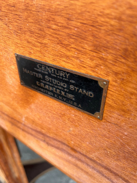 Century Studio Camera No. 10A with Wollensak Alphax Lens on Century Master Studio Stand by Graflex, Inc., c. 1927–1940s F2812