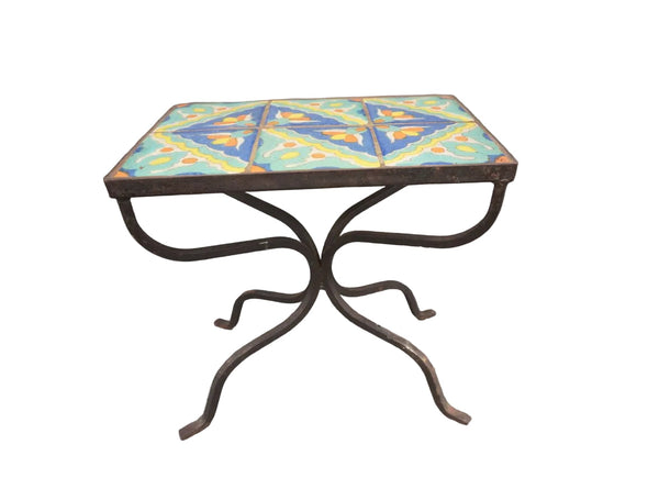 Hispano Moresque Six-Tile Table F2817