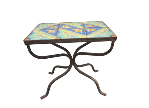Hispano Moresque Six-Tile Table F2817