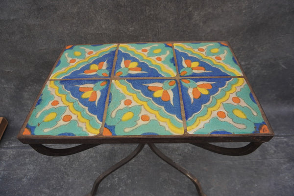 Hispano Moresque Six-Tile Table F2817