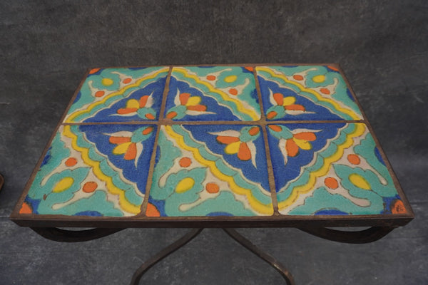 Hispano Moresque Six-Tile Table F2817