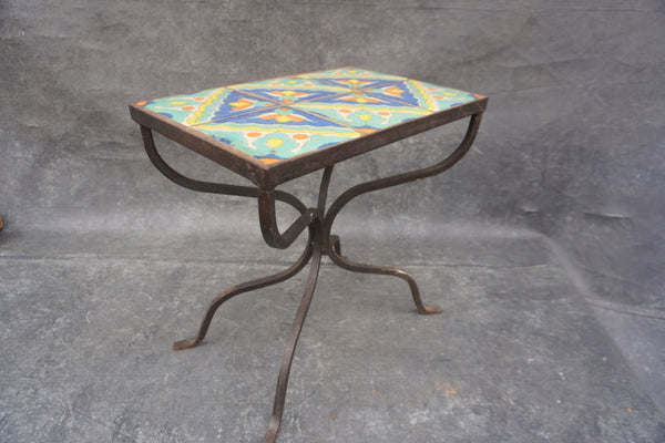 Hispano Moresque Six-Tile Table F2817