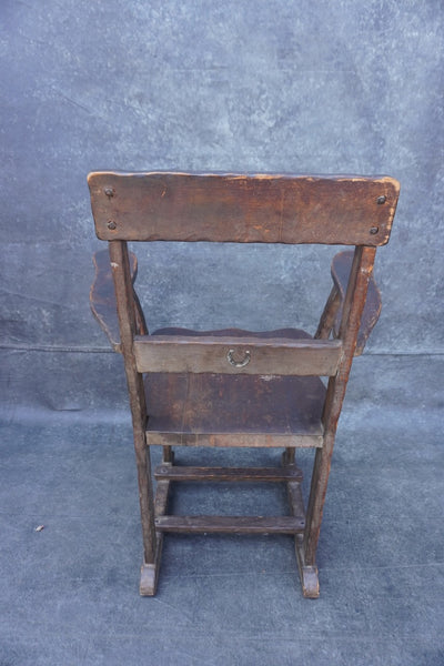 Classic Monterey Old Wood Sled Chairs, Total of Four F2819