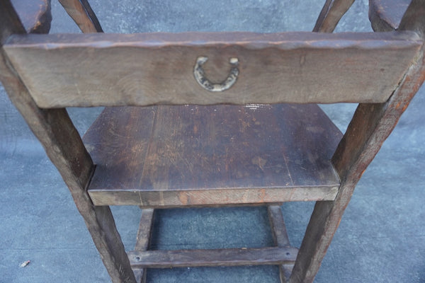 Classic Monterey Old Wood Sled Chairs, Total of Four F2819