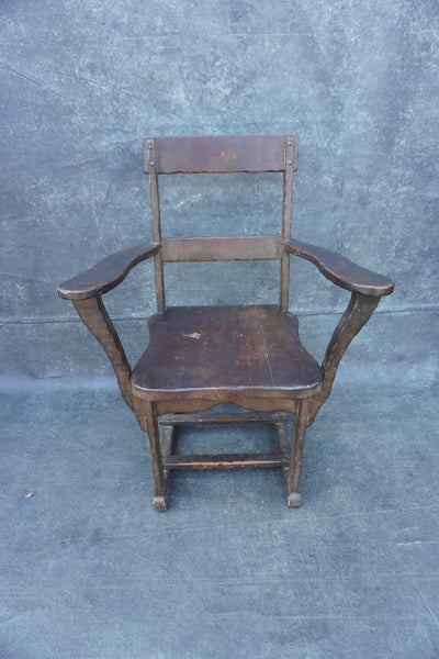 Classic Monterey Old Wood Sled Chairs, Total of Four F2819
