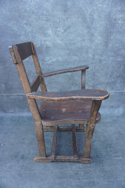 Classic Monterey Old Wood Sled Chairs, Total of Four F2819