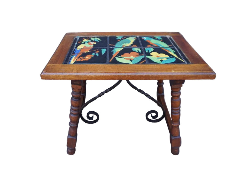 Taylor 6-Tile Table with Parrots F2827