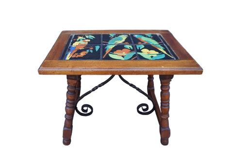 Taylor 6-Tile Table with Parrots F2827