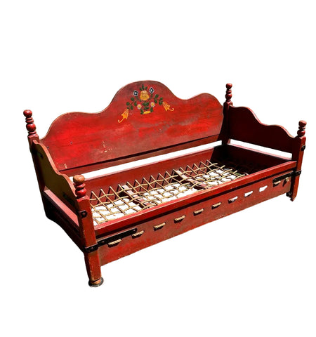 Authentic Monterey Daybed in Original Old Red Finish F2849