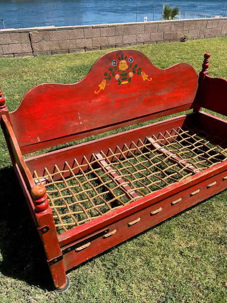 Authentic Monterey Daybed in Original Old Red Finish F2849