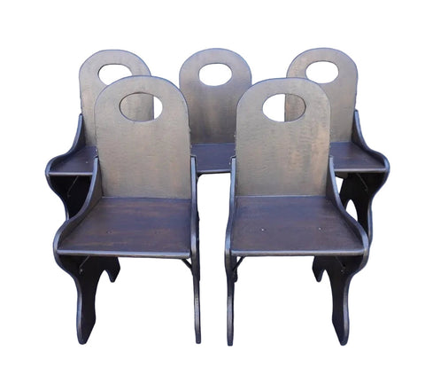 Original Monterey Monk Chairs, Set of Five F2854