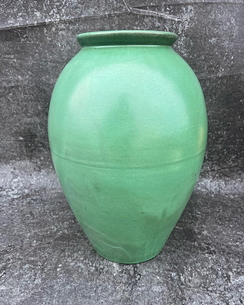 Catalina island oil jar red clay descanco green