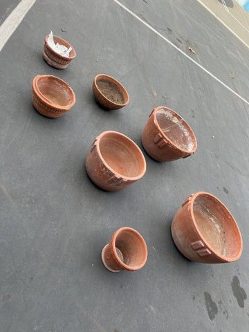 Bauer Garden city Redware lot of 5