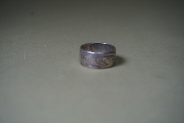North Coast Alaskan Eye of Thunderbird Silver Ring 1935 J622