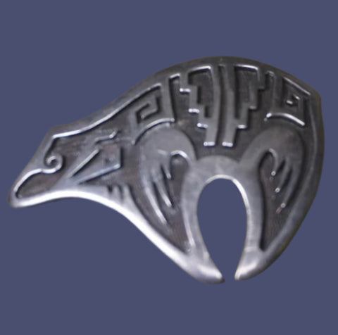 North Coast Native American Silver Bear Pin J625