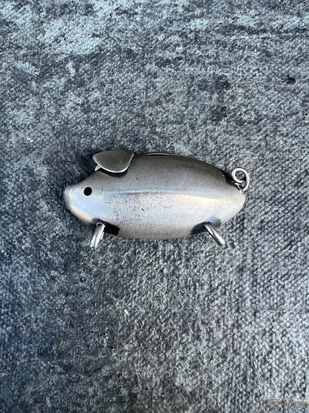 Beau Sterling Silver Piggy Bank Brooch J632