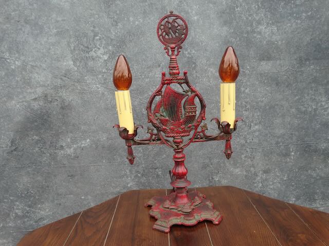 Old Iron Candlestick - Ca 1920 Old Iron Candlestick - Ca 1920