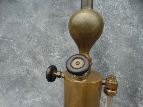 19th Century Brass Steam Valve turned into a Lamp L759
