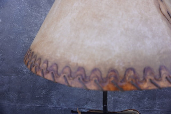 Monterey Chaps Lamp with Custom Leather Shade L768