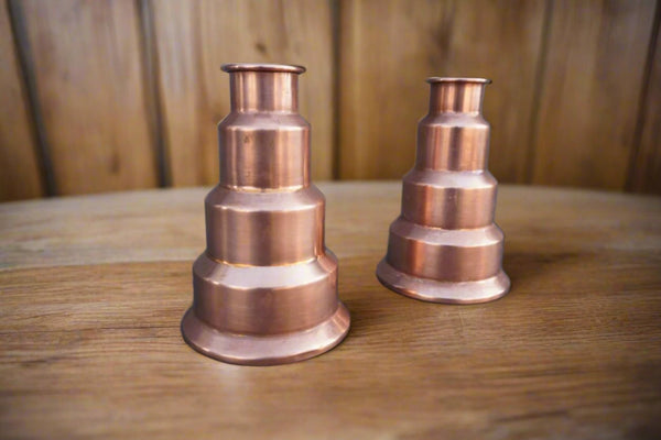 Revere Moderne Copper Candlesticks , Pair L811