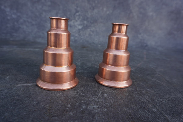 Revere Moderne Copper Candlesticks , Pair L811