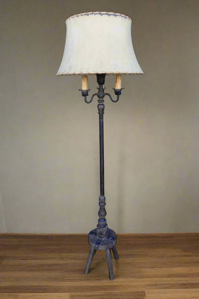 Monterey Rare 4-Light Milk Stool Floor Lamp c 1930 L815