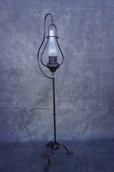 Monterey Wrought Iron Hanging Lantern Floor Lamp  L816