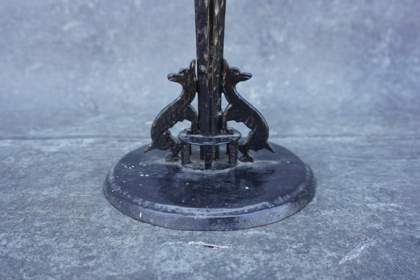 Spanish Revival Hand Wrought 4-Candle Holder in the style of Samuel Yellin L832