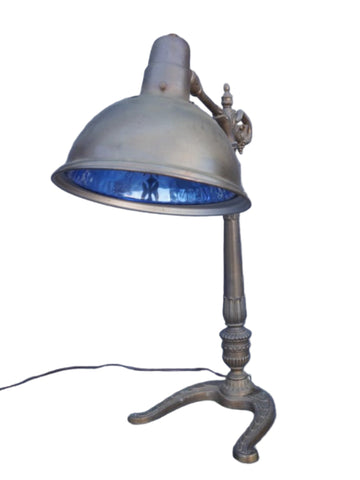 Jeweler's Lamp with Reflective Blue Glass L835