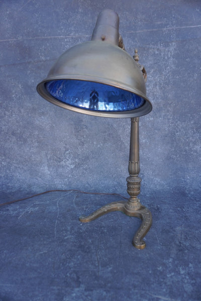 Jeweler's Lamp with Reflective Blue Glass L835