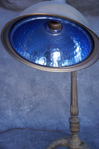 Jeweler's Lamp with Reflective Blue Glass L835