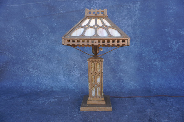 Arts & Crafts Cast Iron Table Lamp L836