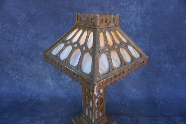 Arts & Crafts Cast Iron Table Lamp L836