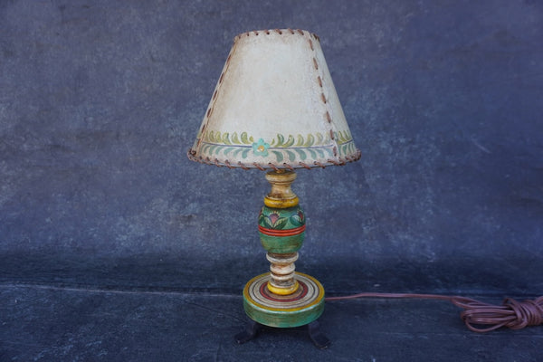 Monterey-style Painted Wood Table Lamp L845