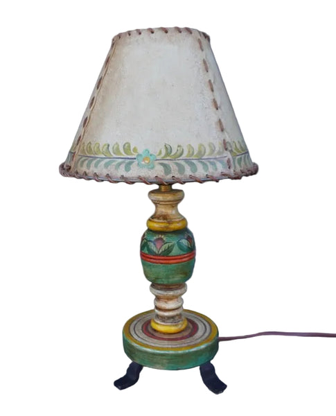 Monterey-style Painted Wood Table Lamp L845