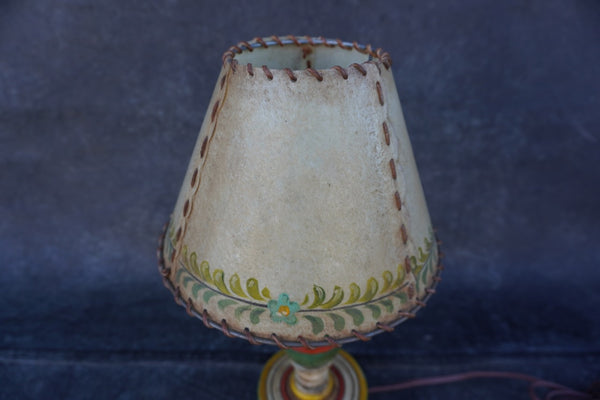 Monterey-style Painted Wood Table Lamp L845