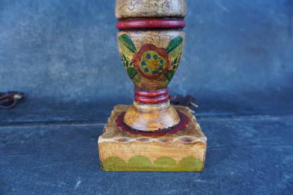 Pair of Monterey-style Painted Wood Table Lamps L848