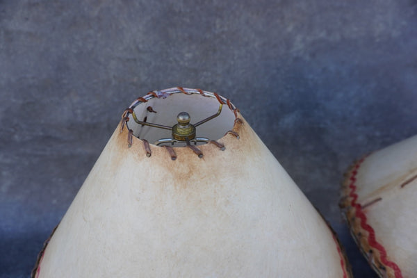 Pair of Monterey-style Painted Wood Table Lamps L848