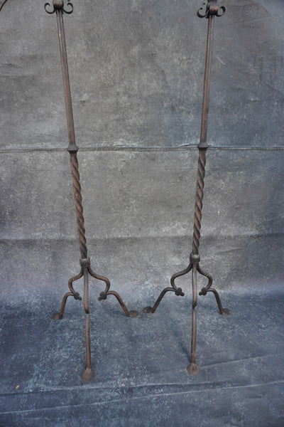 Spanish Revival Torchiere Floor Lamps with Mica Shades L849