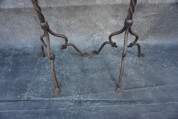 Spanish Revival Torchiere Floor Lamps with Mica Shades L849