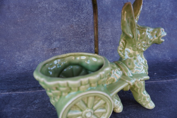 Ceramic Donkey Table Lamp with Painted LaGoy Shade L851