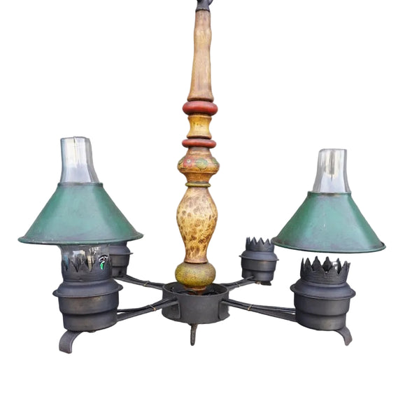 Rare Monterey-Style Chandelier Professionally Restored L853