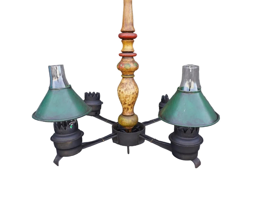 Rare Monterey-Style Chandelier Professionally Restored L853