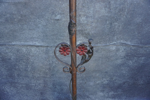 Spanish Revival Wrought Iron Candelabra Floor Lamp L857