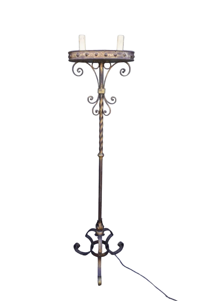 Spanish Revival Torchiere Floor Lamp L858