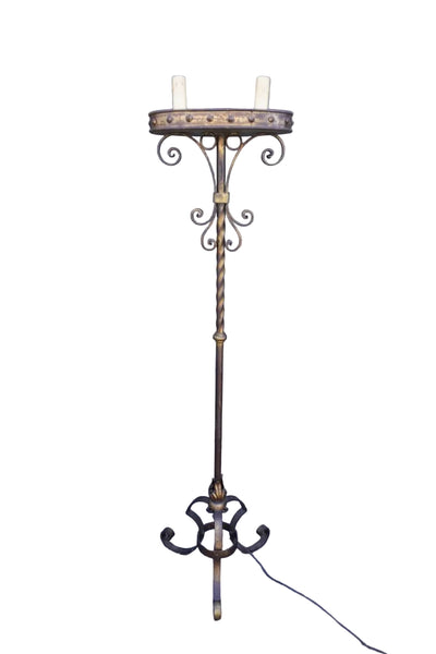 Spanish Revival Torchiere Floor Lamp L858