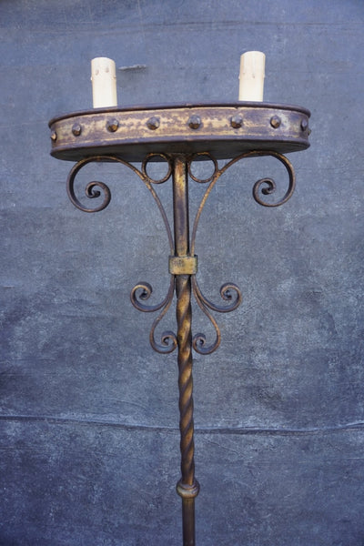 Spanish Revival Torchiere Floor Lamp L858